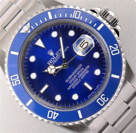 rolex submariner date blau